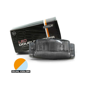 PILOTO DANES DOBLE LED DUAL COLOR AHUMADO - OMNIUS — Talleres Jaula