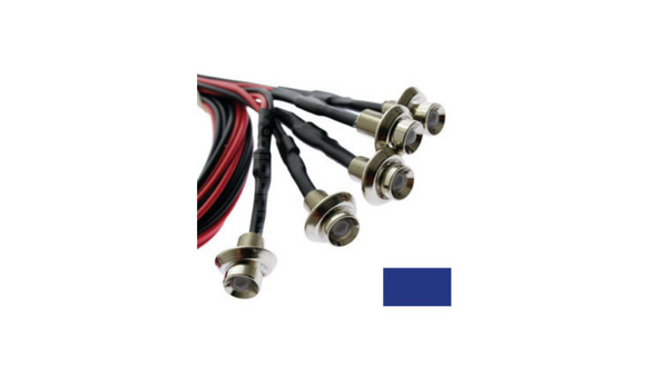 KIT 5 LEDS CROMADOS AZUL INTERIOR — Talleres Jaula