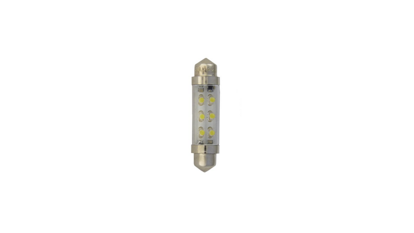LAMPARA C5W 6 LEDS BLANCO 42MM — Talleres Jaula