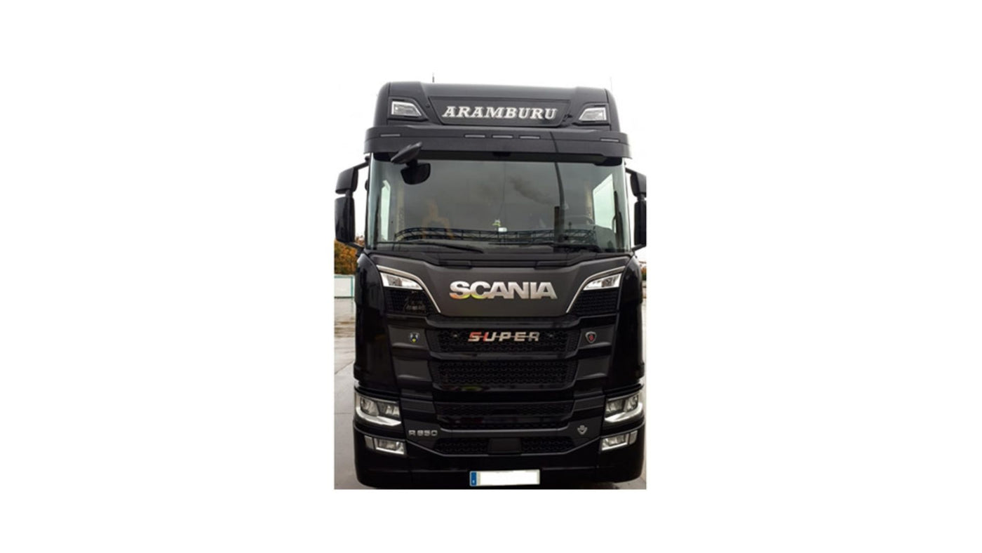 CARTEL LED PLANO SCANIA 28X120CM para Scania — Talleres Jaula