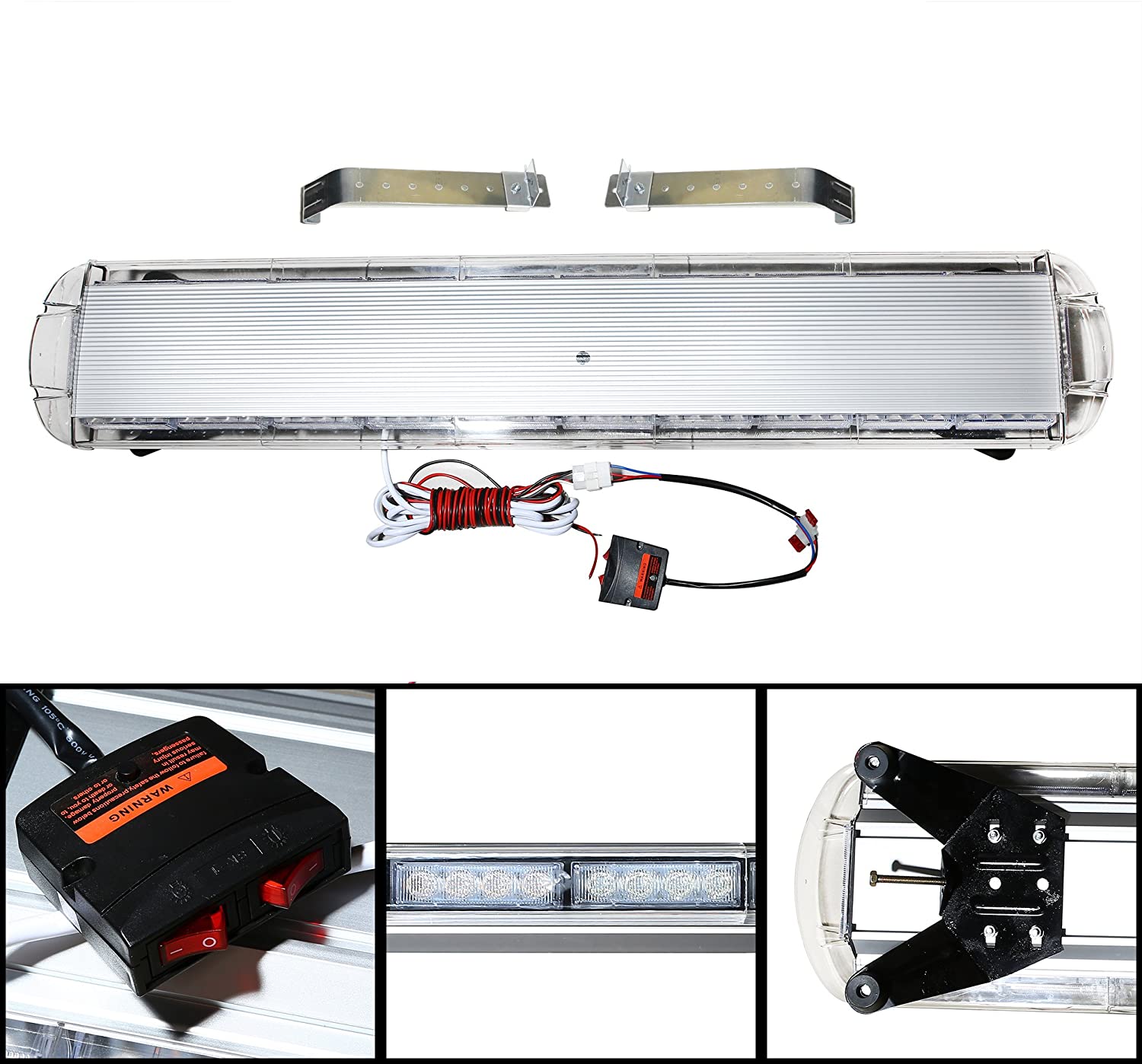 PUENTE ROTATIVO LED AMBAR 80W 42" 12/24V — Talleres Jaula — vista 2 (ampliada)