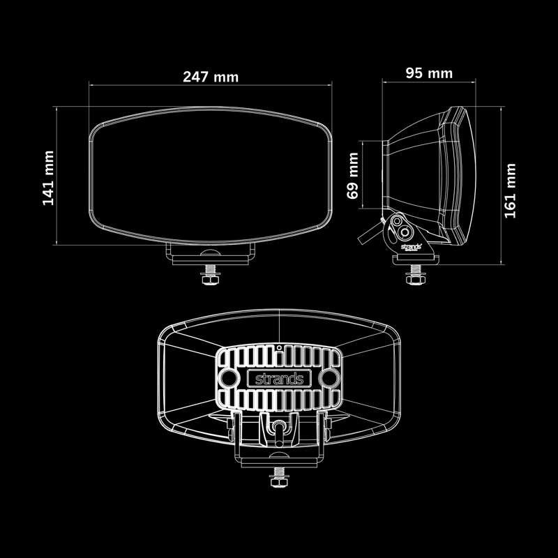 FARO IZE LED OLDSCHOOL OVALADO - STRANDS — Talleres Jaula — vista 4 (ampliada)