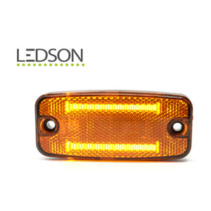 PILOTO NARANJA LED - MARCADOR LATERAL FIBRA ÓPTICA - REFLEX - 12-24V — Talleres Jaula