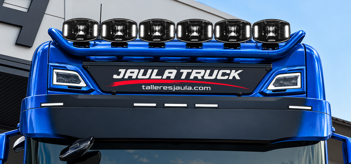 PROMOCIÓN - BARRA PORTAFAROS SCANIA NG + FAROS LEDSON