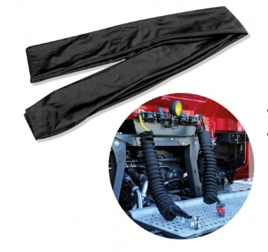 FUNDA TELA MANGUERA AIRE/CORRIENTE NEGRO para MAN — Talleres Jaula (ampliada)
