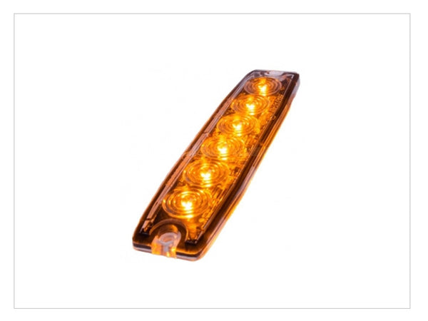 LED FLASH ÁMBAR EXTRAPLANO 6 LED'S — Talleres Jaula