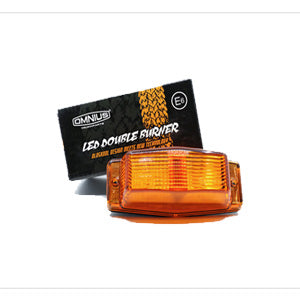PILOTO DANES DOBLE LED OMNIUS AMBAR — Talleres Jaula (ampliada)