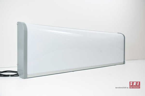 CARTEL LED AEROSLIM 30X125CM — Talleres Jaula
