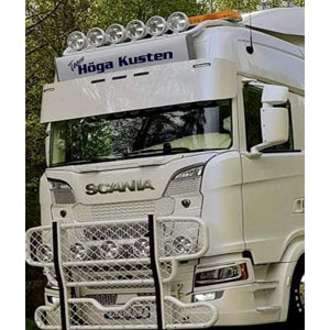 VISERA SCANIA S 45CM - 5 LUCES - TOTALMENTE RECTA Y EXTRA BAJA para Scania — Talleres Jaula (ampliada)