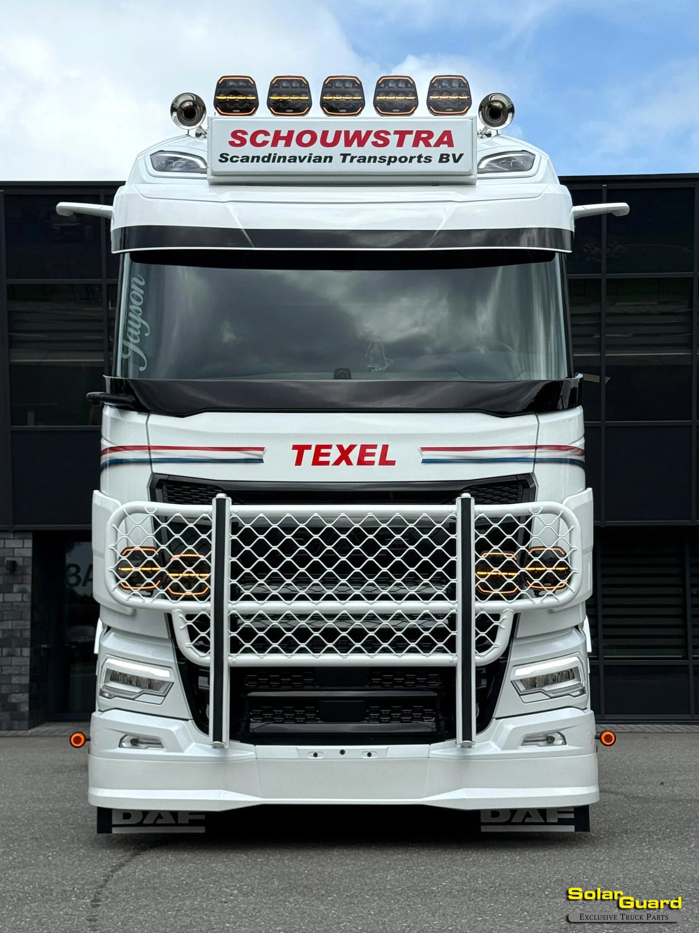 SPOILER DAF XF/ XG/ XG+ TYPE 3 (XL) SOLARGUARD para DAF — Talleres Jaula