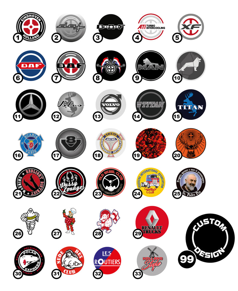 EMBLEMA ILUMINADO BLANCO CÁLIDO para DAF, MAN, Mercedes, Renault, Scania y Volvo — Talleres Jaula — vista 3 (ampliada)