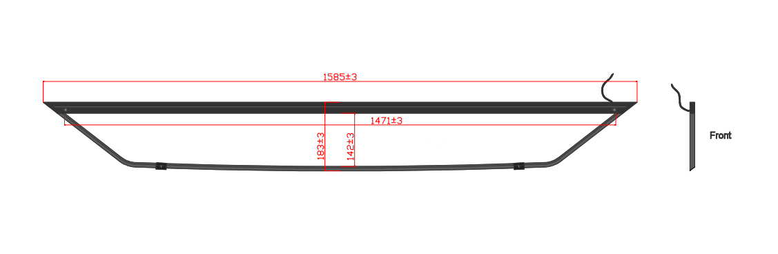 CARTEL LED NEDKING 158X18CM - DAF XG+ para DAF — Talleres Jaula — vista 2 (ampliada)