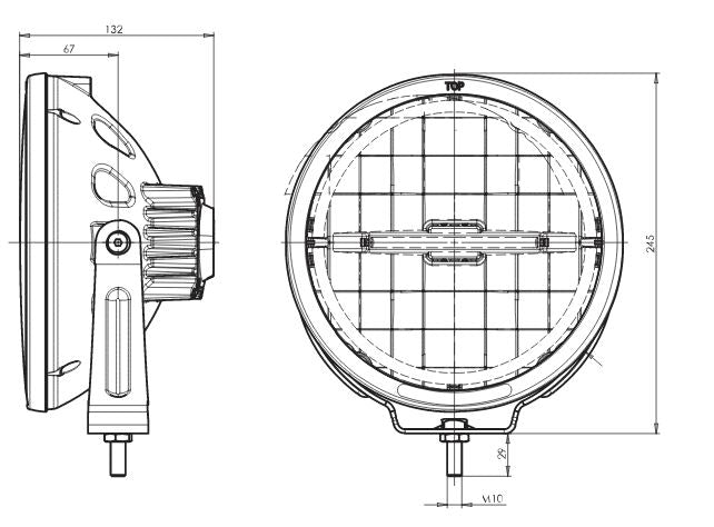FARO CIRCULAR WAS LED LARGO ALCANCE — Talleres Jaula — vista 2