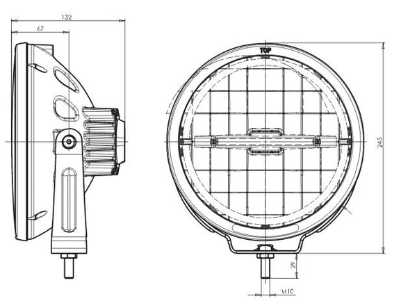 FARO CIRCULAR WAS LED LARGO ALCANCE — Talleres Jaula — vista 2
