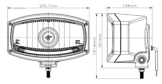 FARO LARGO ALCANCE JUMBO CROMADO SKYLED — Talleres Jaula — vista 2