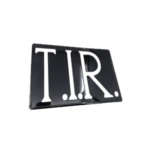 PLACA LOGO TIR (NEGRA) — Talleres Jaula