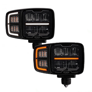 FARO DE TRABAJO HI-LO SNOW - IZQUIERDO - LED NARANJA/BLANCO — Talleres Jaula (ampliada)